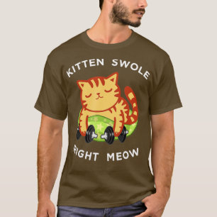 Camiseta Engraçado Levantamento Direto Da Erva De Gato Gati