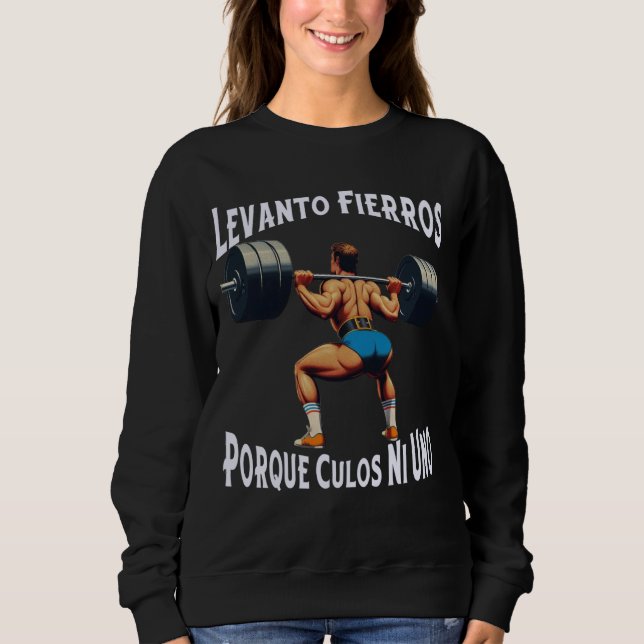 Camiseta Engraçado Levanto Fierros Culos Ni Uno Calaca (Frente)