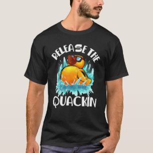 Camiseta Engraçado Liberar O Presente Do Quackin   Pato de