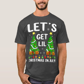 Camiseta Engraçado Lighting Xmas Tree Vamos Lit Christmas I