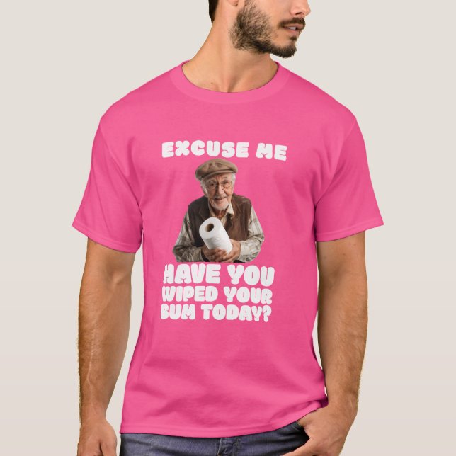 Camiseta Engraçado Limpei Seu Bum Soltando Pum Sem Quer (Frente)