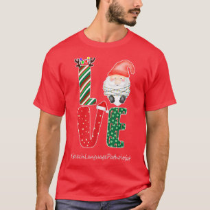 Camiseta Engraçado Linguagem do SLP Patologista Natal Gn