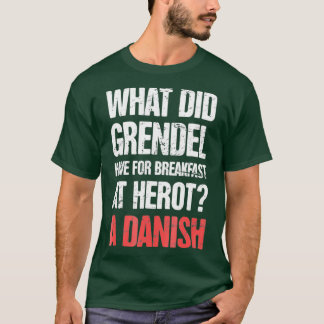 Camiseta Engraçado Literatura Inglesa Beowulf