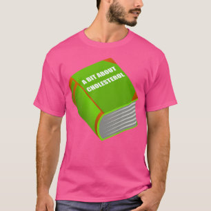 Camiseta Engraçado Livro De Gordura Sarcástica Sobre O Cole