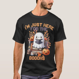 Camiseta Engraçado livro de trocadilhos fantasma outono T-S