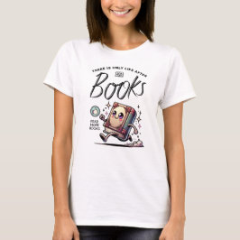 Camiseta Engraçado Livro Kawaii com citação Leia mais livro