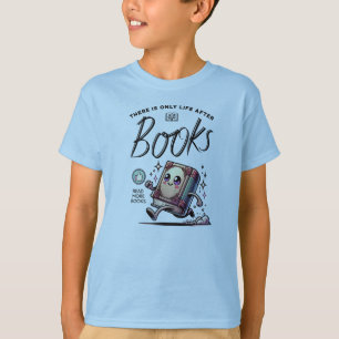 Camiseta Engraçado Livro Kawaii com citação Leia mais livro
