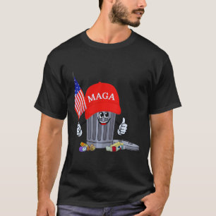 Camiseta Engraçado lixo pode Personagem de desenho animado 