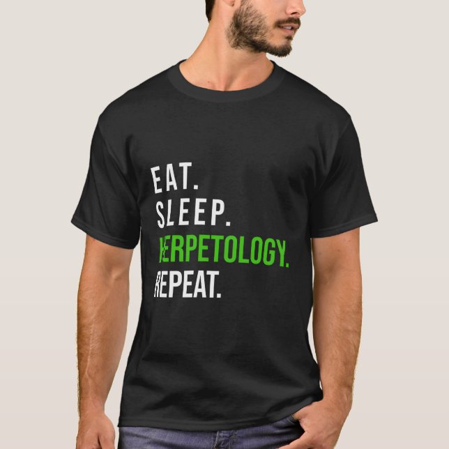 Camiseta Engraçado Lizard Gift Herpetologista come Herpetol (Frente)