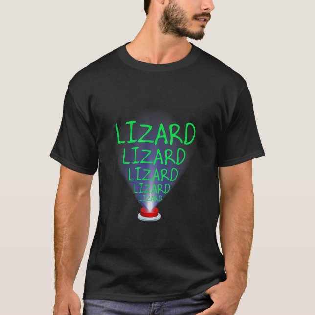 Camiseta Engraçado Lizard Trending Memory (Frente)