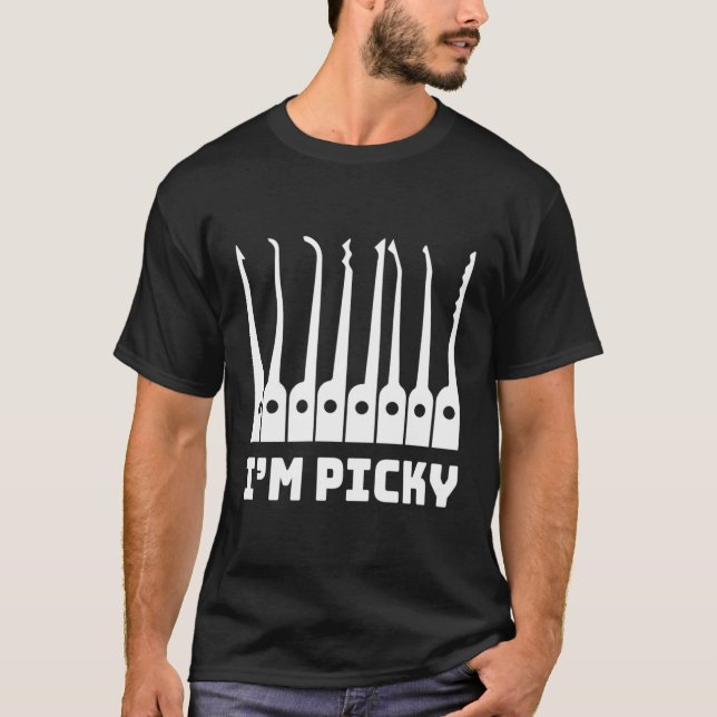 Camiseta Engraçado Locksmith Lock Escolhendo Piada (Frente)