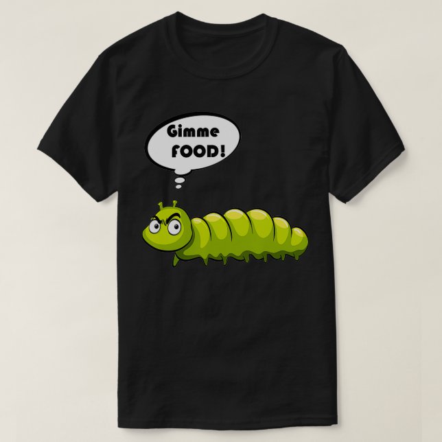 Camiseta Engraçado Logotipo da Lagarta Presente Giftidea Ro (Frente do Design)