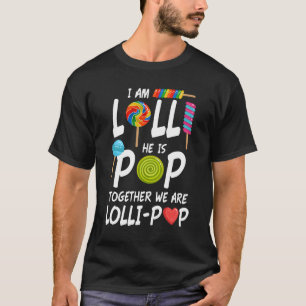 Camiseta Engraçado Lolli e Pop Avós Apelido Presente