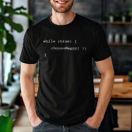 Camiseta Engraçado Loop Infinito Escolha o programa feliz