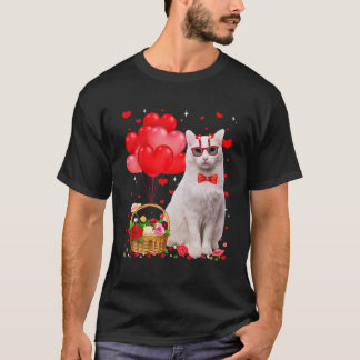 Camiseta Engraçado Lover Gato Namorados Gato Angora Turco