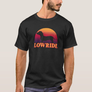Camiseta Engraçado Lowride Dachshund Wiener Sausage Raça Cã