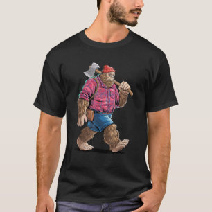 Camiseta Engraçado Lumberjack Art para Homens Mulheres Árvo