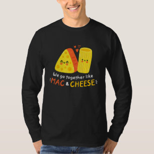 Camiseta Engraçado Mac E Queijo Com Amor Comida Cute Veggie