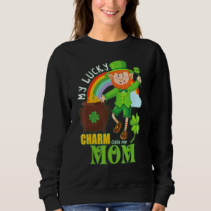 Camiseta Engraçado Mãe Paddy Day St Patricks Sortudos Chama