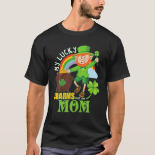 Camiseta Engraçado Mãe Paddy Day St Patricks Sortudos Chama