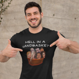 Camiseta Engraçado MAGA Inferno em uma Bolsa Anti-Conservad