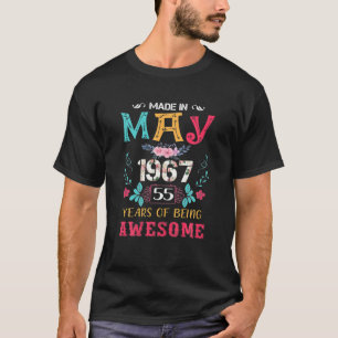 Camiseta Engraçado, Maio De 1967 Vintage 55º Aniversário