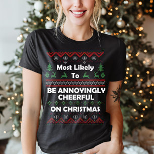 Camiseta Engraçado... Mais Provavelmente Um Doce De Natal F