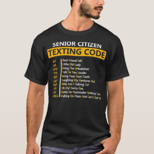Camiseta Engraçado Mais velho do Design de Código de Mens