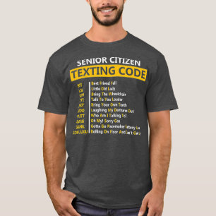 Camiseta Engraçado Mais velho do Design de Código de Mensag