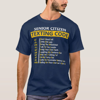 Camiseta Engraçado Mais velho do Design de Código de Mensag