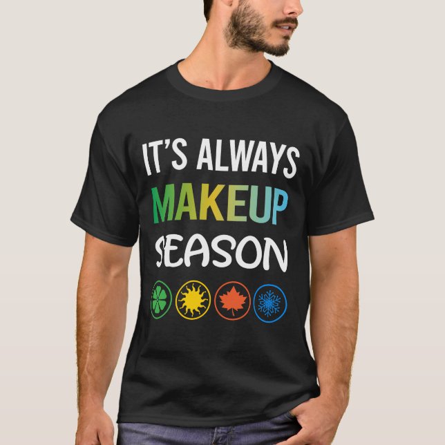 Camiseta Engraçado Makeup (Frente)