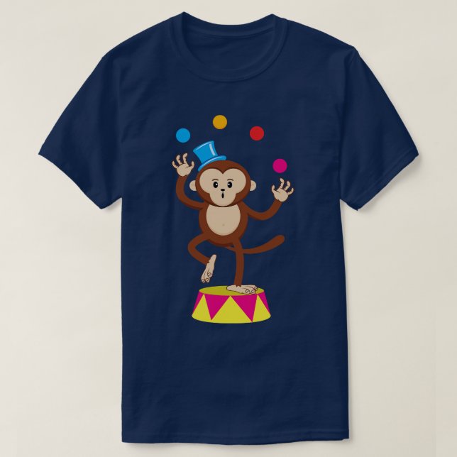 Camiseta Engraçado malabarismo macaco-macaco Ape T presente (Frente do Design)