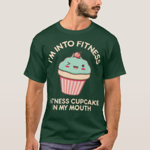 Camiseta Engraçado Malhação Gym Workout Kawaii Cupcake Bake