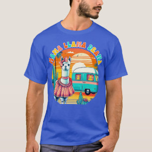 Camiseta Engraçado Mama Llama Drama Alpaca Design