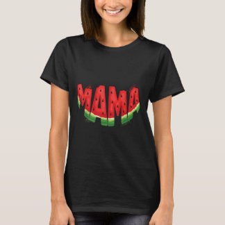 Camiseta Engraçado Mama Melancia da Fruta de Verão