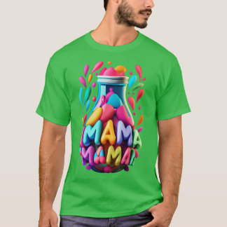 Camiseta Engraçado Mama White Design Women