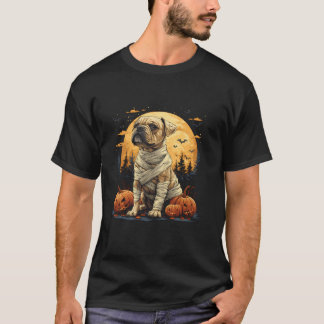 Camiseta Engraçado Mamãe Boxer Pumpkin Assustador Cão das B