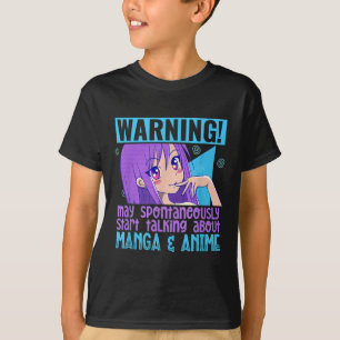 Camiseta Engraçado Manga Anime Lover Otaku Weeb Cita Anime