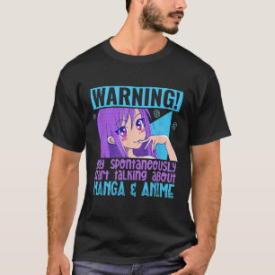 Camiseta Engraçado Manga Anime Lover Otaku Weeb Cita Anime 