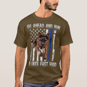 Camiseta Engraçado Manipulador da Polícia do K 9, Present