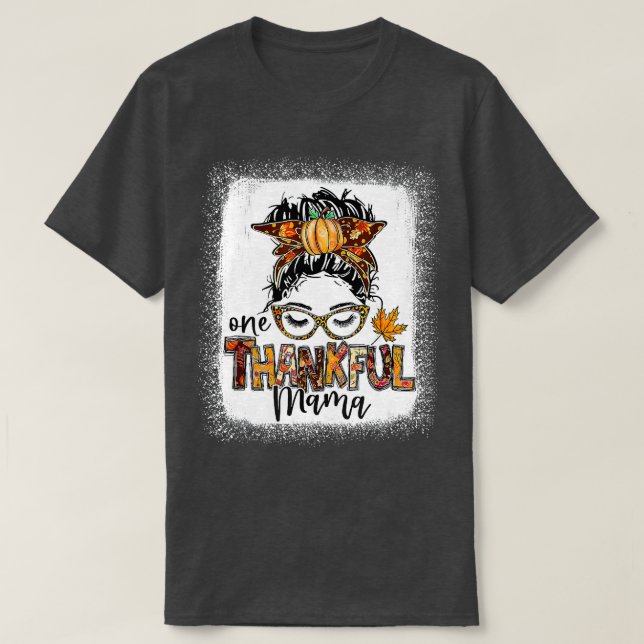 Camiseta Engraçado Mano Um Feliz Dia De outono Da Mamãe (Frente do Design)