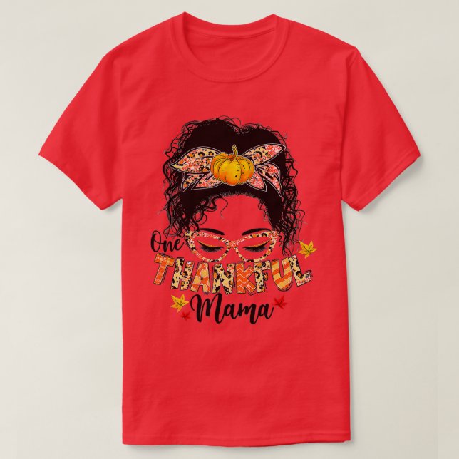 Camiseta Engraçado Mano Um Feliz Dia De outono Da Mamãe (Frente do Design)
