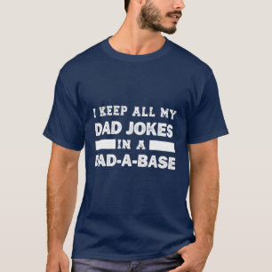 Camiseta Engraçado Manter Todas As Minhas Piadas Pais Em P