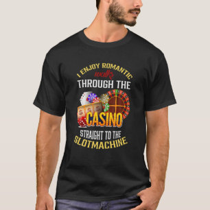 Camiseta Engraçado Máquina de Jogo Casino Gambler Vegas M