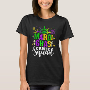 Camiseta Engraçado Mardi Gras Cruise Mask Cruise Navio