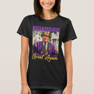 Camiseta Engraçado Mardi Gras Donald Trump Mardi Gras Ameri