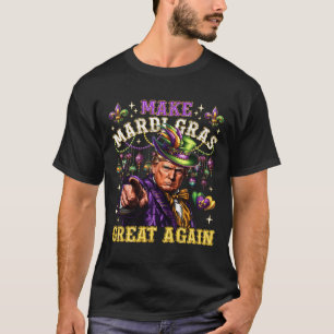 Camiseta Engraçado Mardi Gras Donald Trump Mardi Gras Ameri