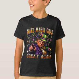 Camiseta Engraçado Mardi Gras Donald Trump Mardi Gras Ameri