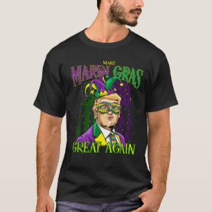 Camiseta Engraçado Mardi Gras Donald Trump Mardi Gras Ameri