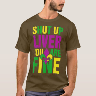 Camiseta Engraçado Mardi Gras Parade Outfit - Cale-Se Fígad